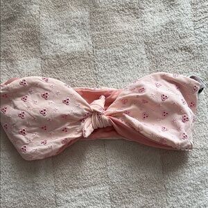 Dippin daisys Pink Bow Bikini Top